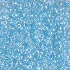 Miyuki rocailles Perlen 8/0 - Glacier blue lined crystal ab 8-269